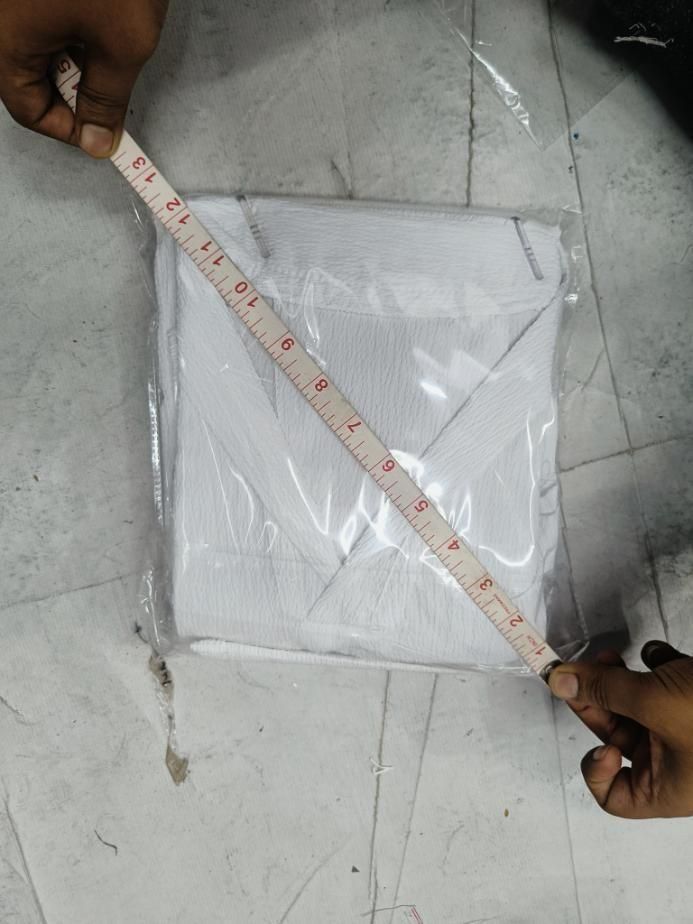 Men's Crinkled Co-Ord Set White