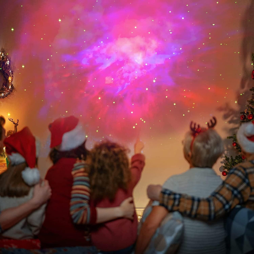 Astronaut Galaxy Star Projector – 360° Rotating Night Light with Remote & Timer